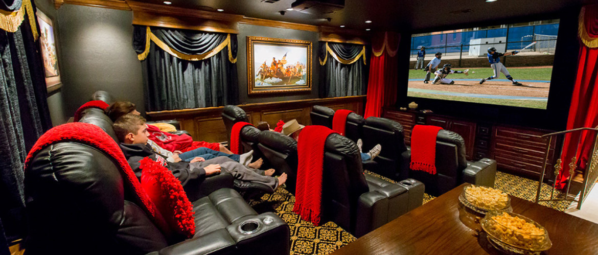 Custom Home Theater Three Row Seating