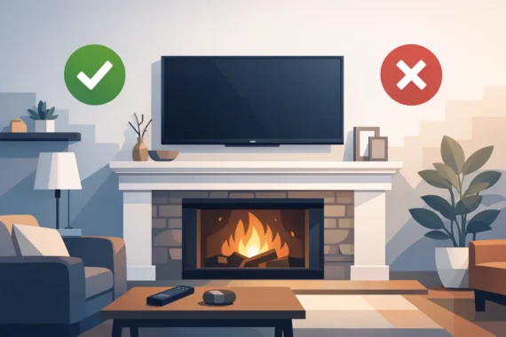 TV Mounting Above Fireplace: Smart or Not?