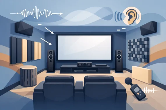 Acoustic Treatment Placement Guide for Home Theaters