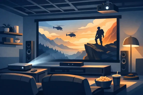 Best Projector Screens for Basement Theaters